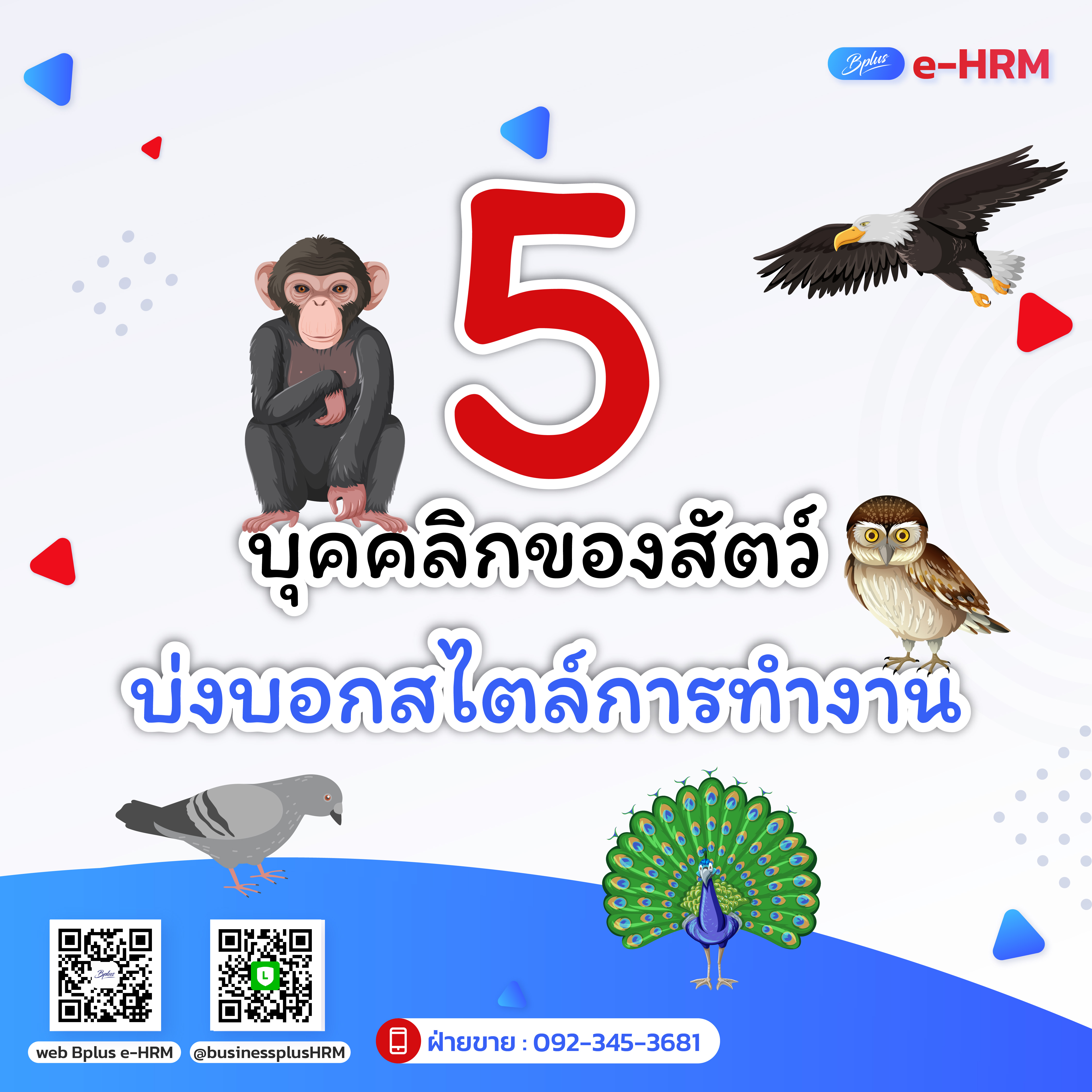 5 บุคคลิกของสัตว์ บ่งบอกสไตล์การทำงาน