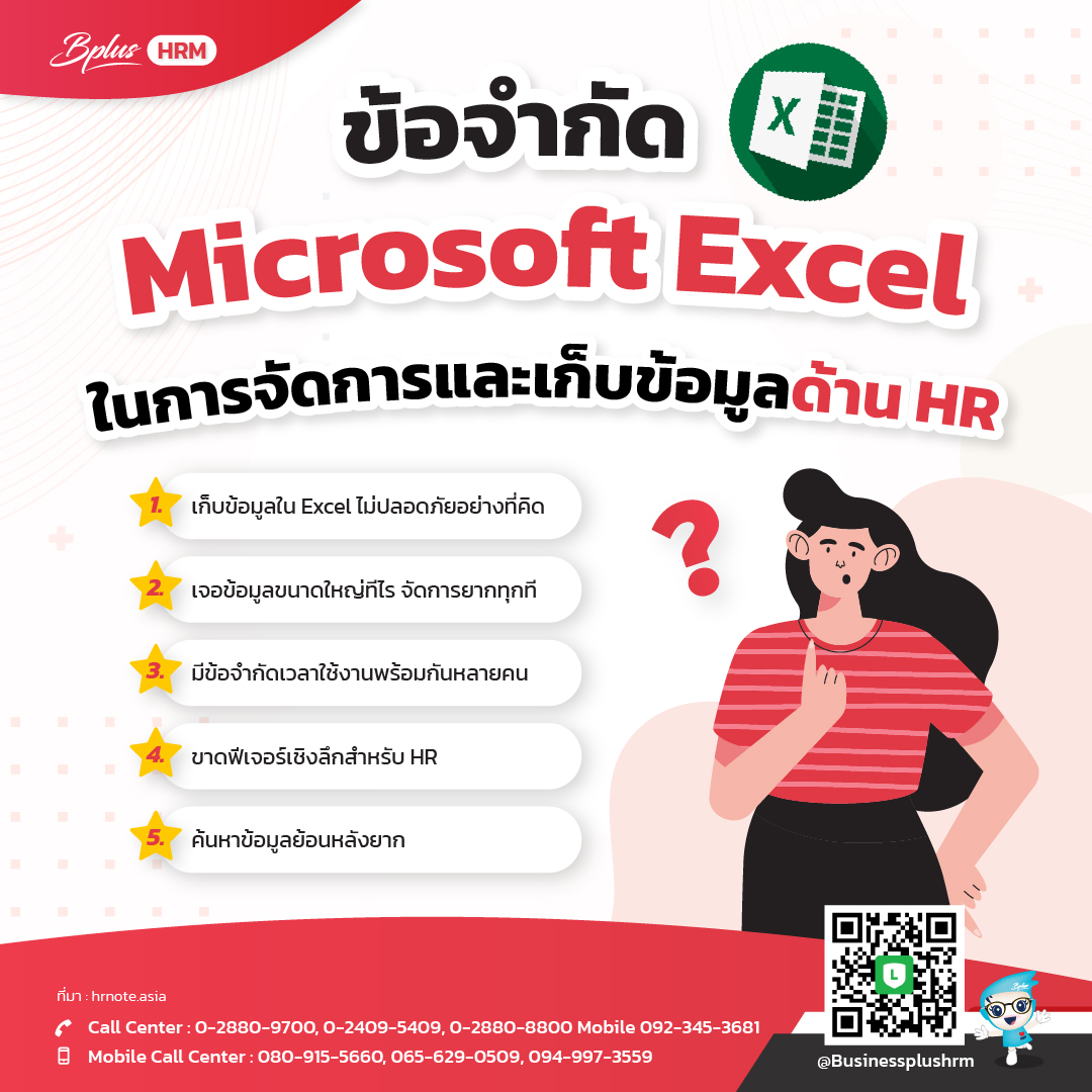 ข้อจำกัด Microsoft Excel ในการจัดการและเก็บข้อมูลด้าน HR