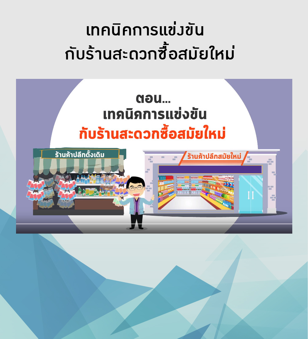 เทคนิคการแข่งขันกับร้านสะดวกซื้อสมัยใหม่