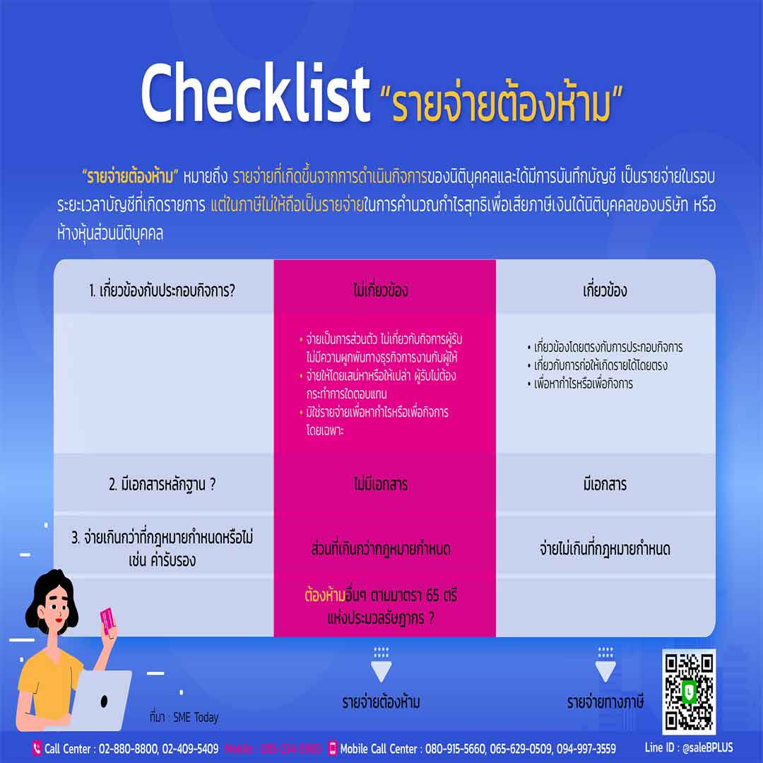 Checklist รายจ่ายต้องห้าม ก่อนคำนวณภาษี