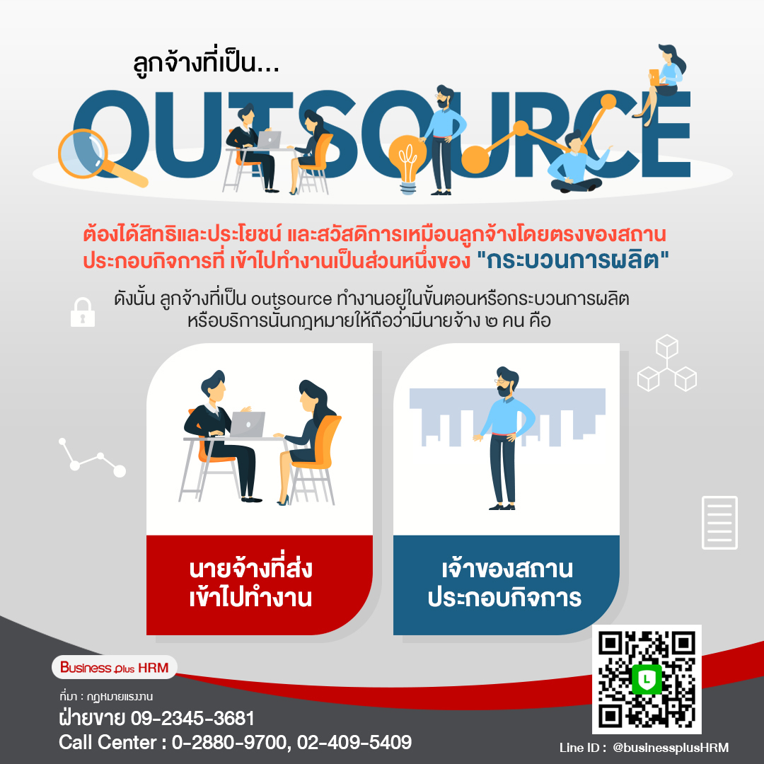 สวัสดิการของลูกจ้าง  outsource