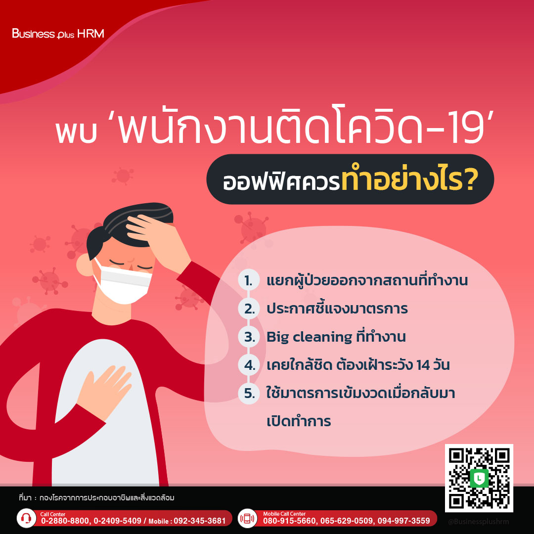 พบ ‘พนักงานติดโควิด-19’  ออฟฟิศควรทำอย่างไร?