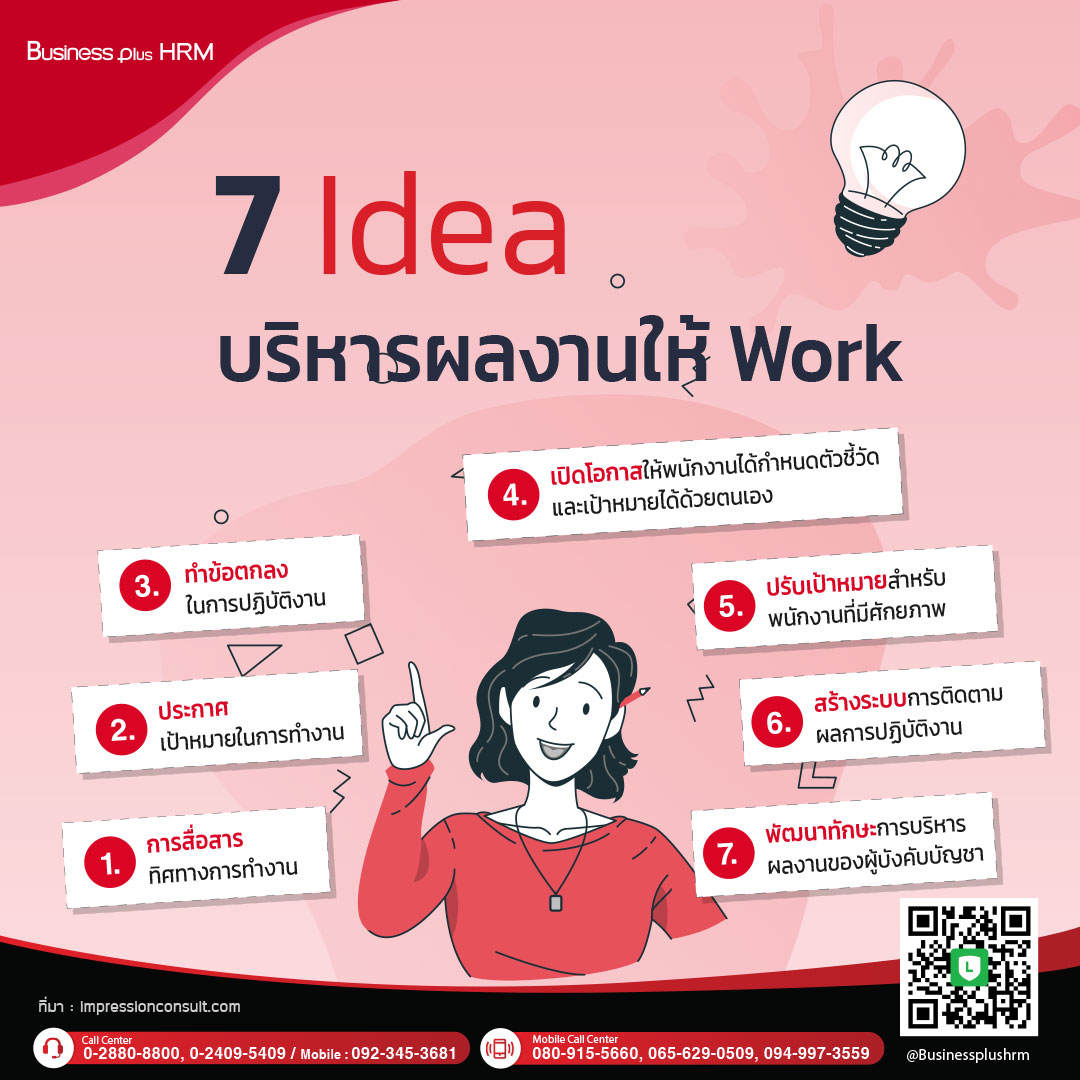 7 Idea บริหารผลงานให้ Work