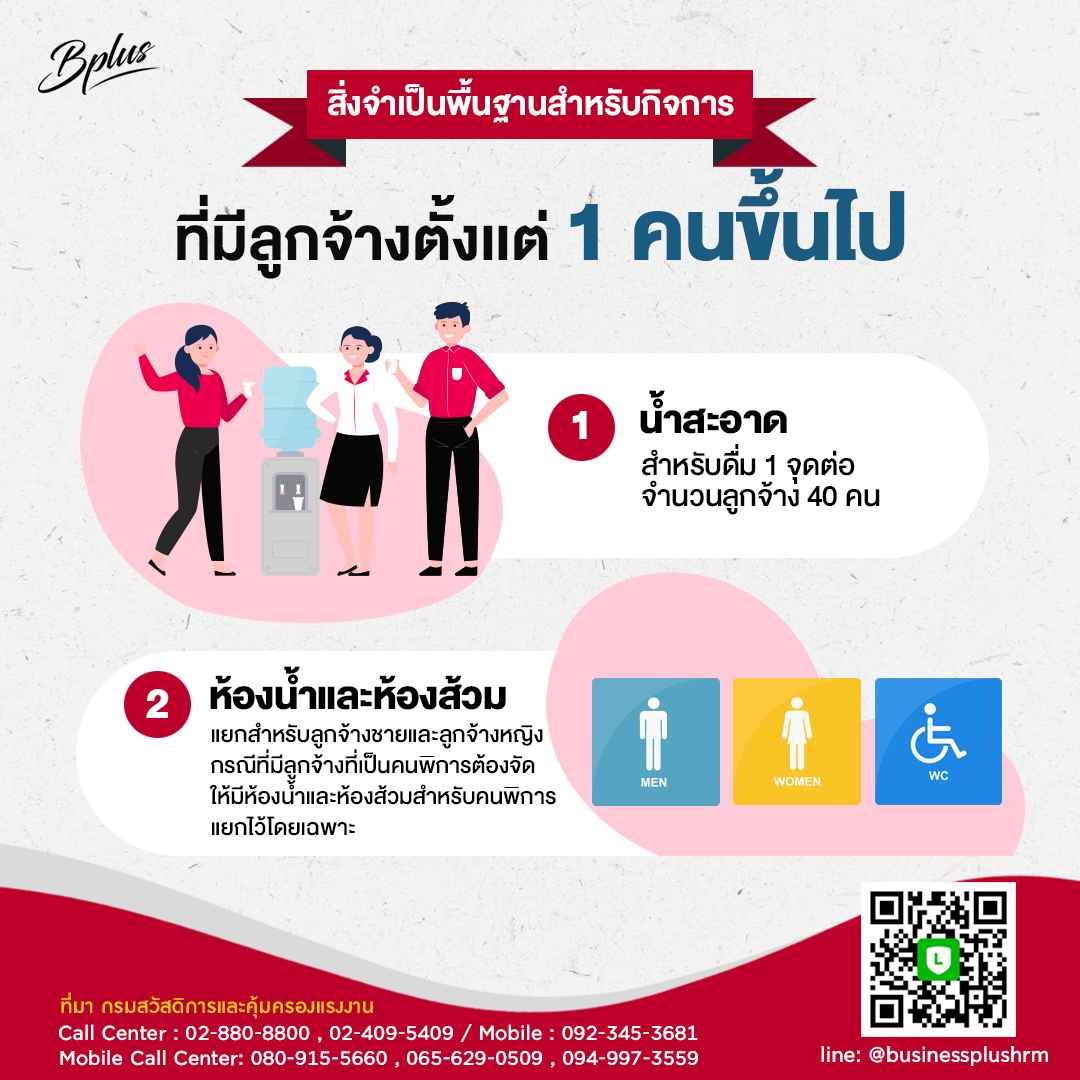 สิ่งจำเป็นพื้นฐานสำหรับกิจการที่ต้องจัดให้มี