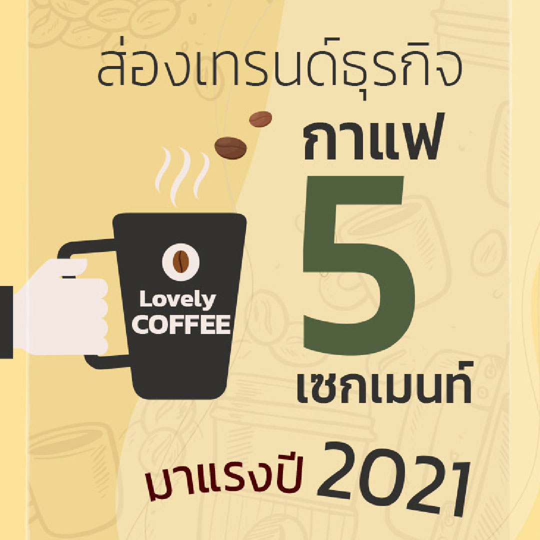 ส่องเทรนด์ธุรกิจกาแฟ 5 เซกเมนท์มาแรงปี 2021