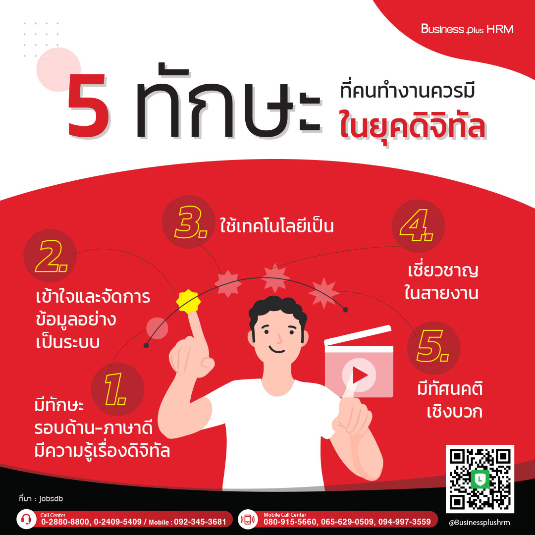 5 ทักษะที่คนทำงานควรมีในยุคดิจิทัล