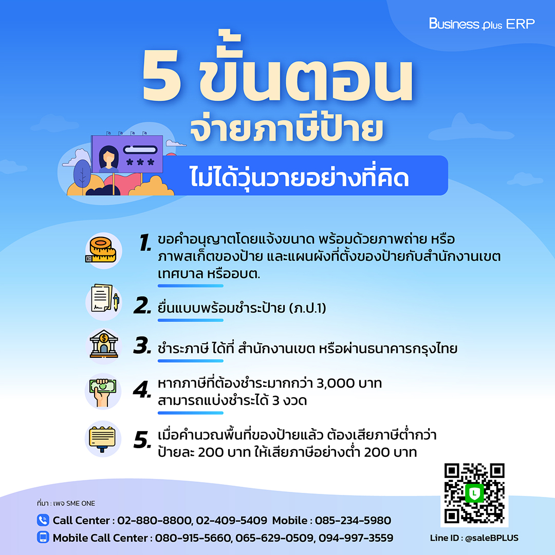 5 ขั้นตอน จ่ายภาษีป้าย ไม่ได้วุ่นวายอย่างที่คิด