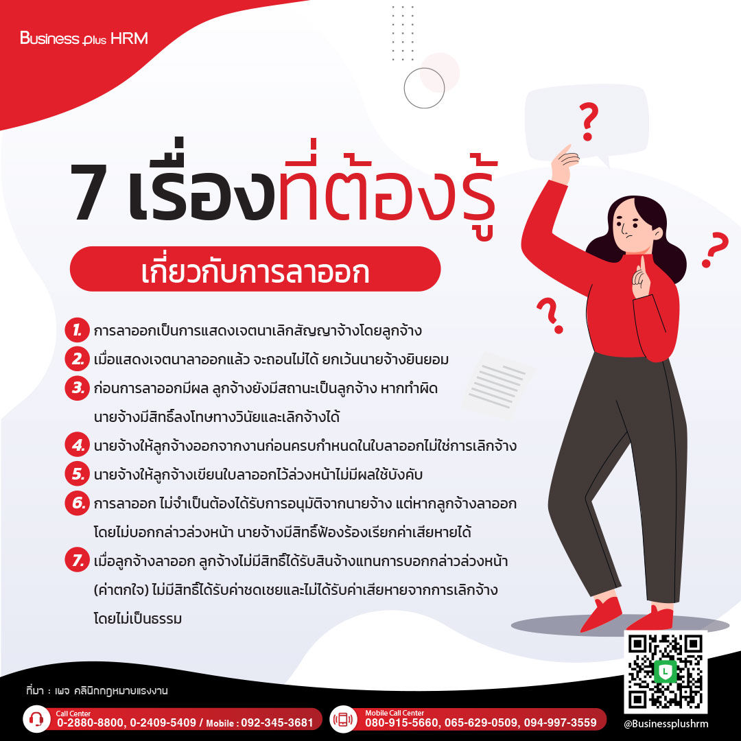 7 เรื่องที่ต้องรู้ เกี่ยวกับการลาออก