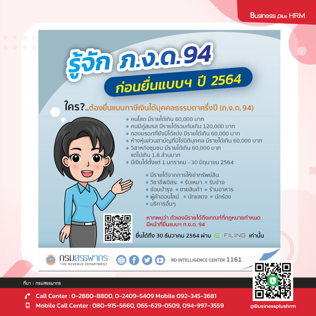 ​​​​​​​มาเช็คกันเลยใครบ้างต้องยื่นภาษีเงินได้บุคคลธรรมดาครึ่งปี (ภ.ง.ด.94)