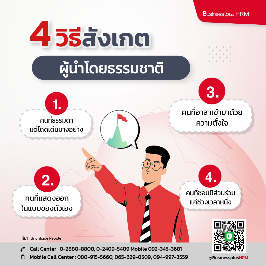 4 วิธีสังเกต ผู้นำโดยธรรมชาติ