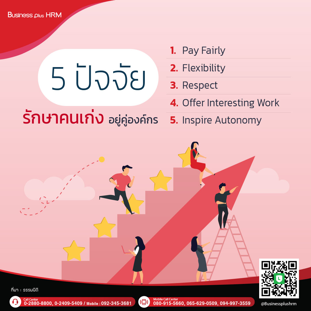 5 ปัจจัยรักษาคนเก่ง อยู่คู่องค์กร