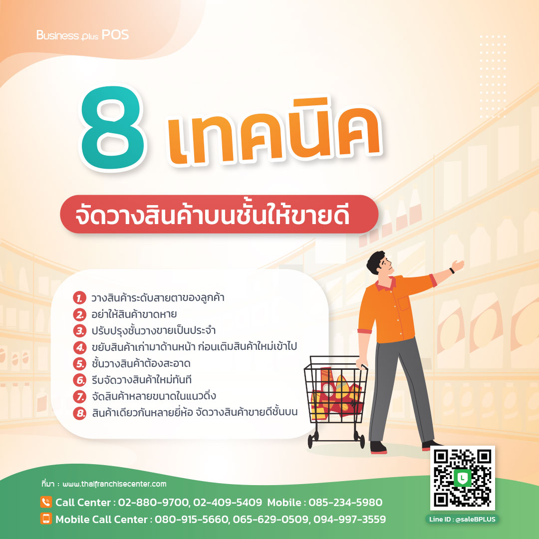 8 เทคนิคจัดวางสินค้าบนชั้นให้ขายดี