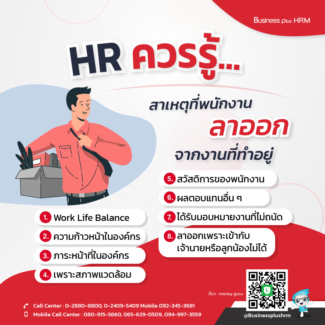 HR ควรรู้ ... สาเหตุที่พนักงานลาออก จากงานที่ทำอยู่