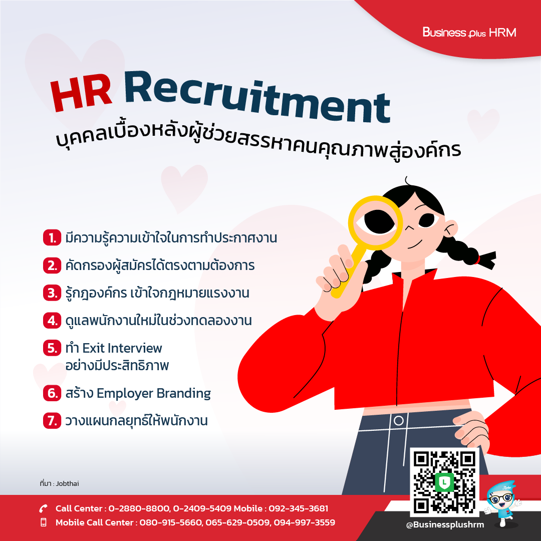 HR Recruitment: บุคคลเบื้องหลังผู้ช่วยสรรหาคนคุณภาพสู่องค์กร