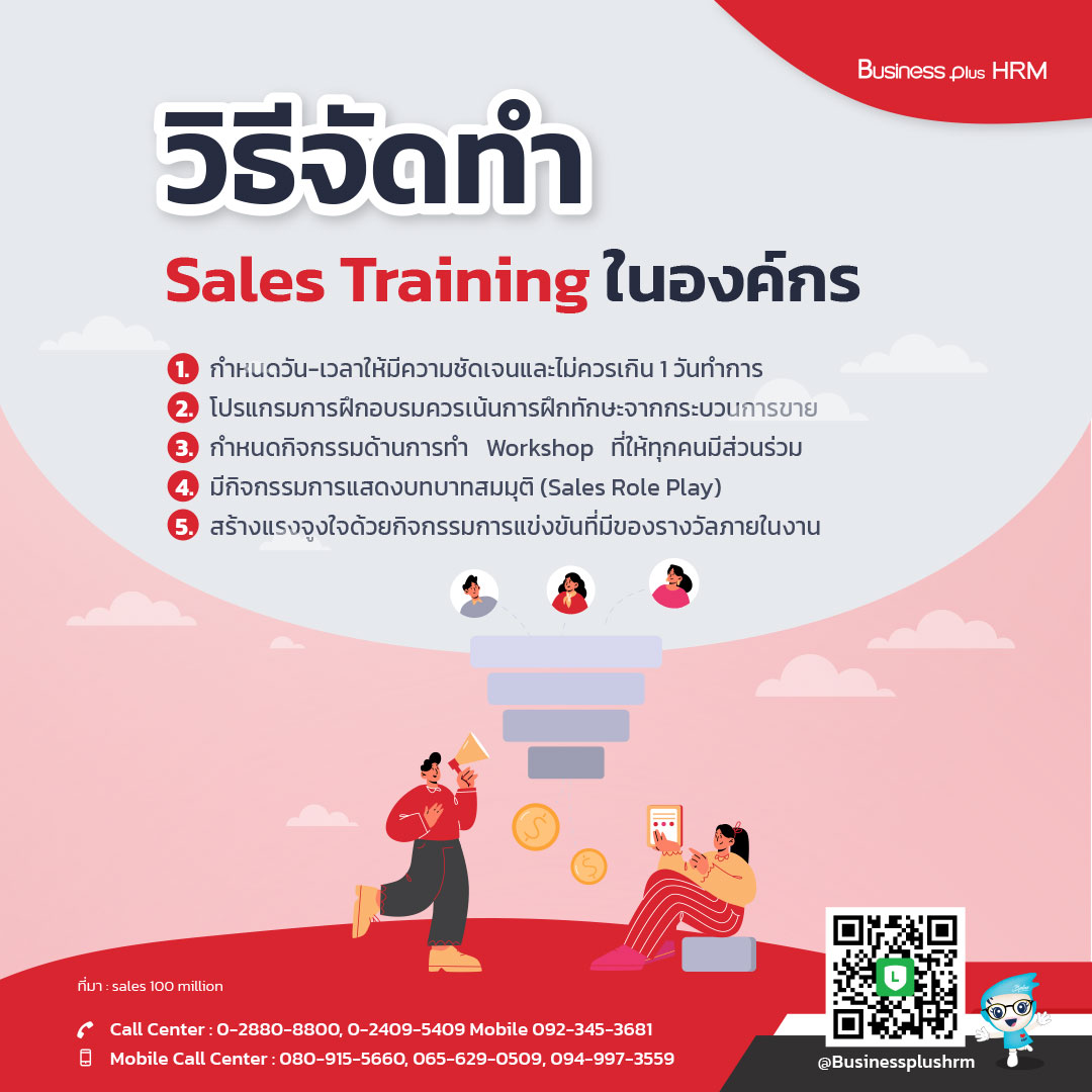 วิธีจัดทำ Sales Training ในองค์กร