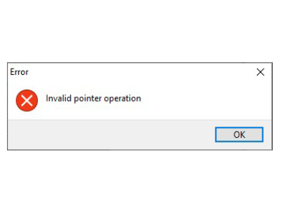 Q : พิมพ์รายงาน พบข้อความ "Invalid pointer operation"