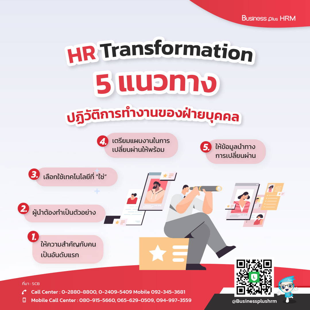 HR Transformation  5 แนวทาง ปฏิวัติการทำงานของฝ่ายบุคคล