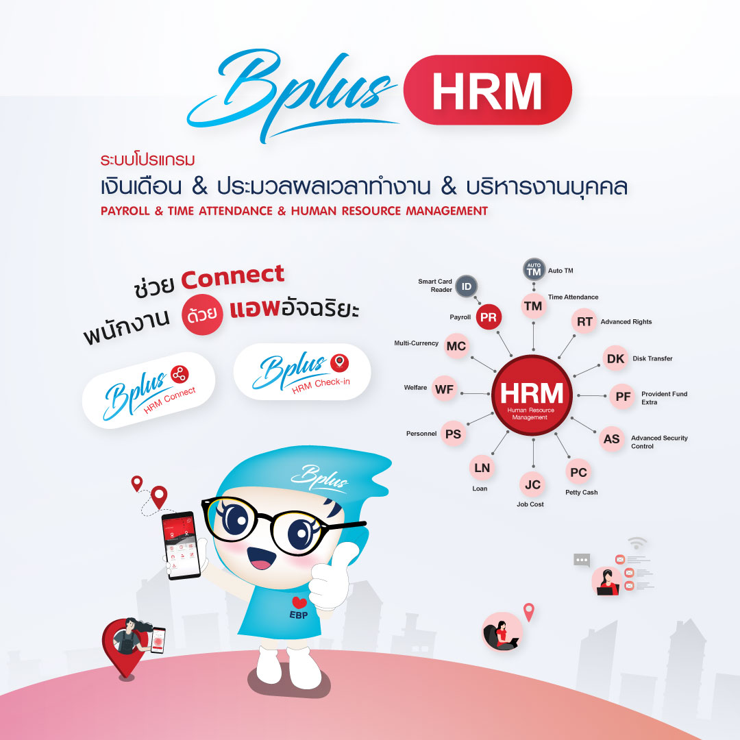 ขอใบเสนอราคาโปรแกรมเงินเดือน Bplus HRM