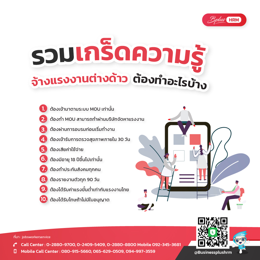 รวมเกร็ดความรู้   จ้างแรงงานต่างด้าว  ต้องทำอะไรบ้าง