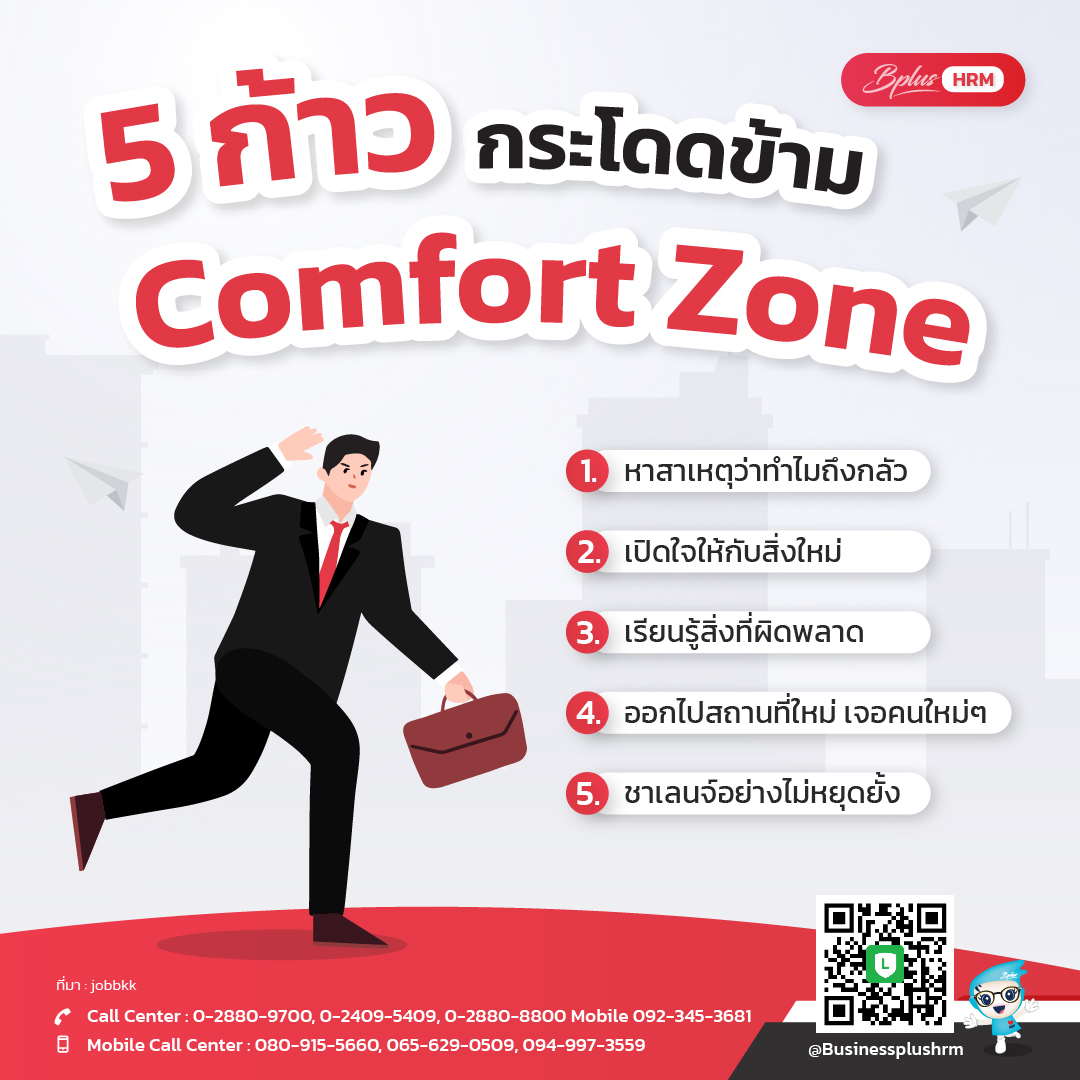 5 ก้าว  กระโดดข้าม Comfort Zone