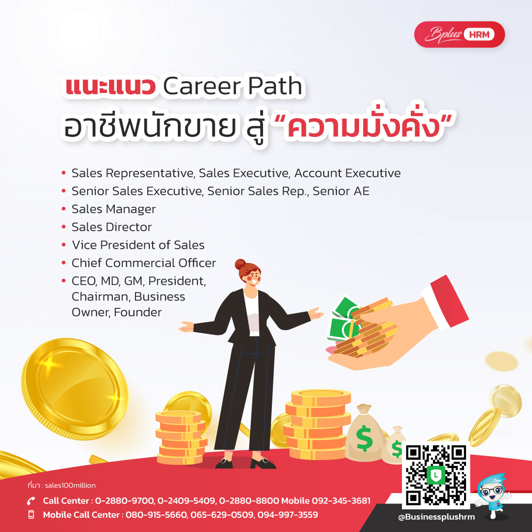 แนะแนว Career Path อาชีพนักขาย  สู่ “ความมั่งคั่ง”