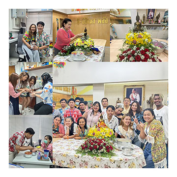 กิจกรรมสรงน้ำพระพุทธรูป ณ ห้อง 102   สืบสานเทศกาลประเพณีสงกรานต์ 2567