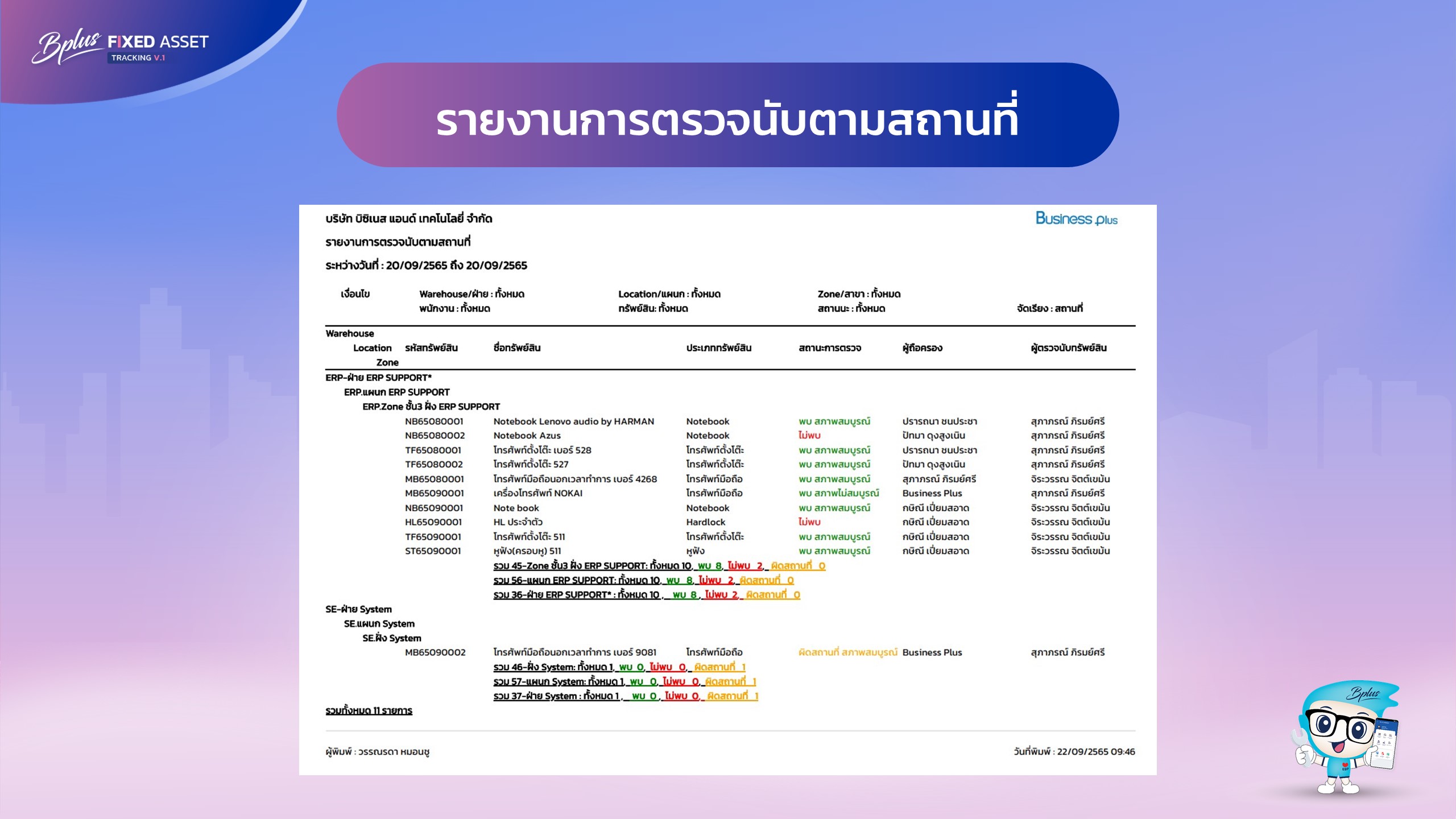 Tracking Fixed Assets, asset tracking software, โปรแกรมจัดการทรัพย์สิน, โปรแกรมตรวจนับทรัพย์สิน, การตรวจนับทรัพย์สิน, แอปตรวจนับทรัพย์สิน, ระบบตรวจนับทรัพย์สิน, ตรวจนับทรัพย์สิน, โปรแกรมตรวจนับทรัพย์สิน, โปรแกรมบริหารจัดการทรัพย์สิน, Asset Management, Fixed Asset Tracking, ซอฟต์แวร์จัดการทรัพย์สิน, โปรแกรมติดตามทรัพย์สิน, โปรแกรมทรัพย์สิน 